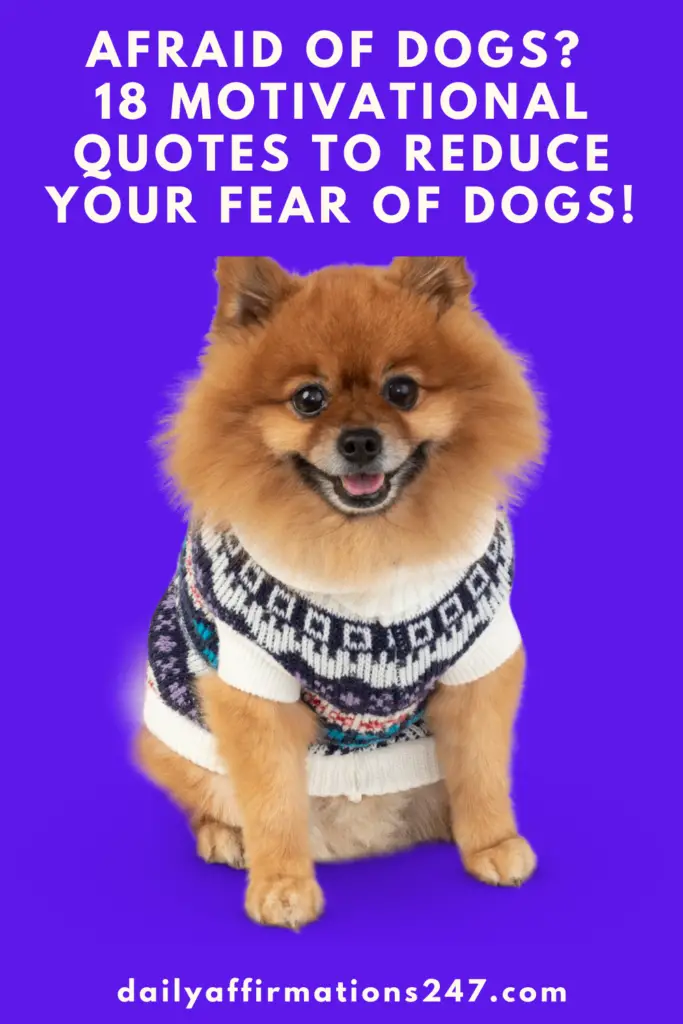 Afraid of Dogs? 18 Motivational Quotes To Reduce Your Fear of Dogs! (CALM AFFIRMATIONS)